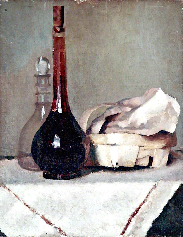 Still Life with a Wine Bottle by Thomas Burke,16x12(A3) Poster