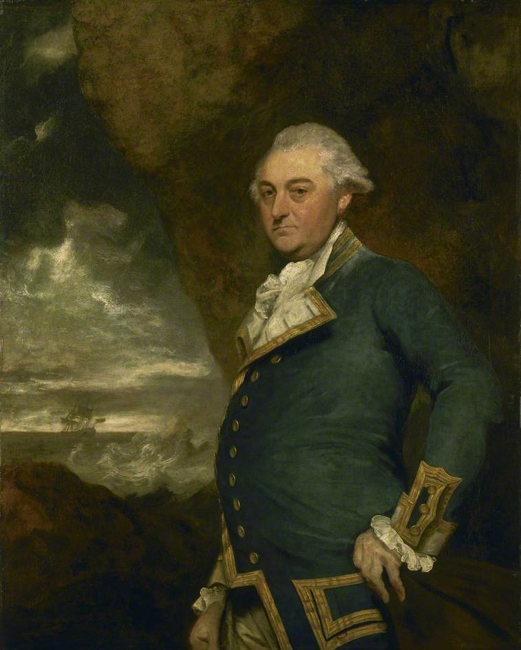 Captain John Gell, vintage artwork by Sir Joshua Reynolds, 12x8" (A4) Poster
