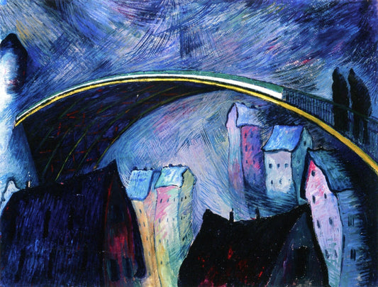 Swirling Snow by Marianne von Werefkin,A3(16x12")Poster