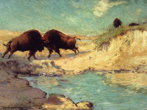 Buffalo Hunt # 10 by Julian Onderdonk,16x12(A3) Poster