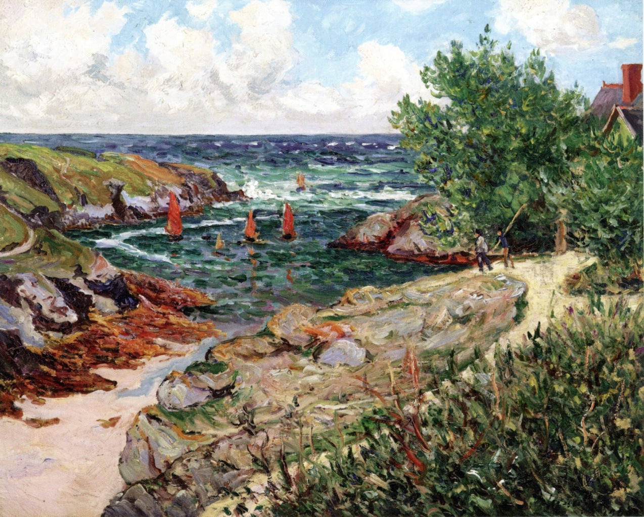 The Harbor at Goulphar, Belle-Île-en-Mer by Maxime Maufra,A3(16x12")Poster