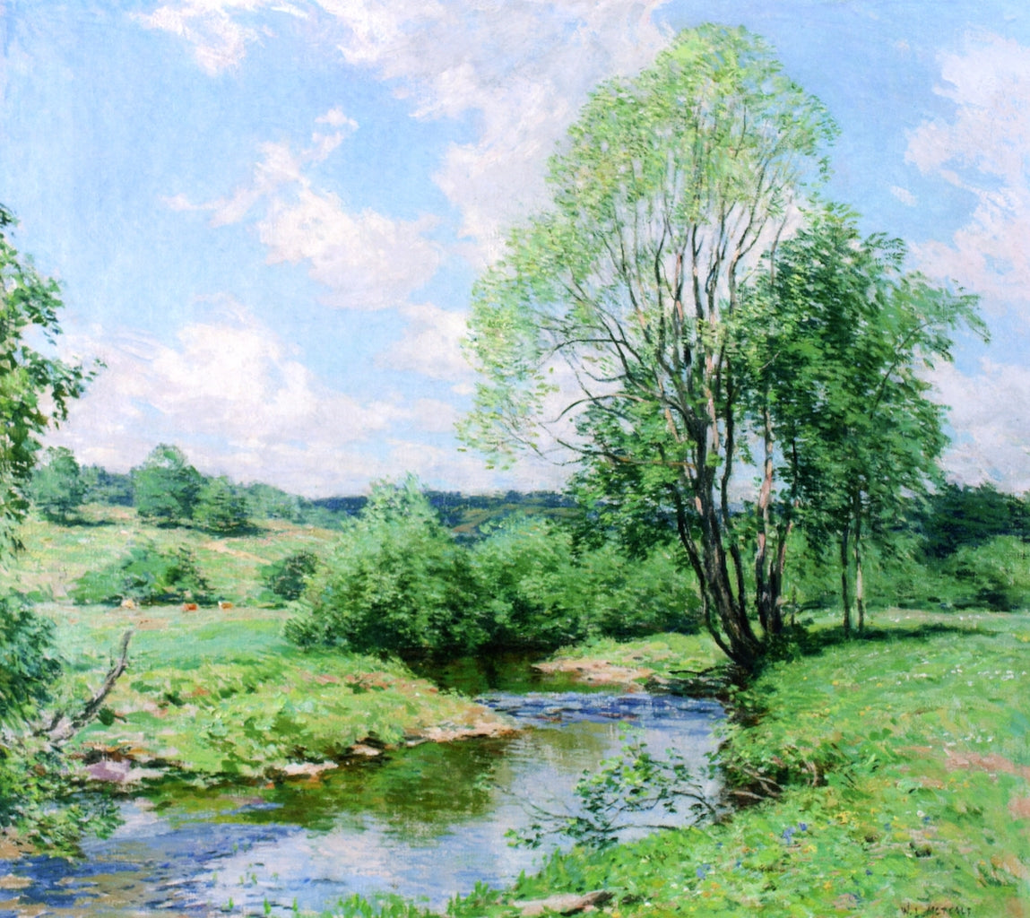 Green Idleness by Willard Leroy Metcalf,A3(16x12")Poster