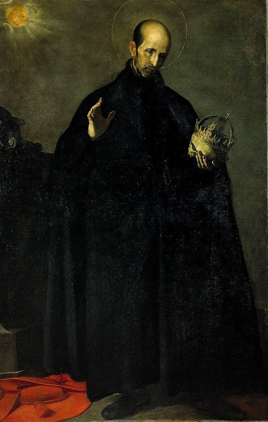 Saint Francis Borgia, vintage artwork by Alonso Cano, 12x8" (A4) Poster