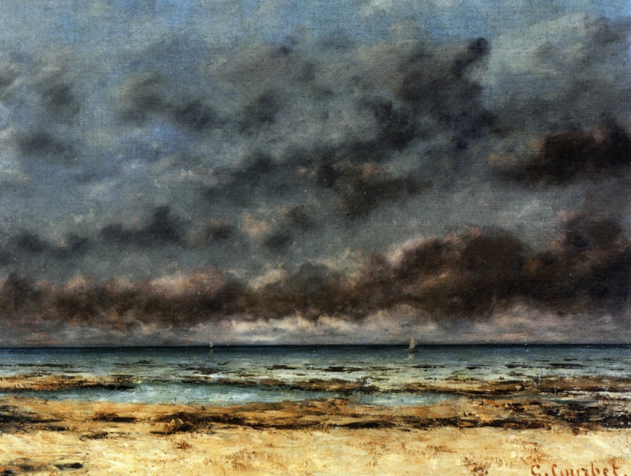 Calm Seas, vintage artwork by Gustave Courbet, A3 (16x12") Poster Print