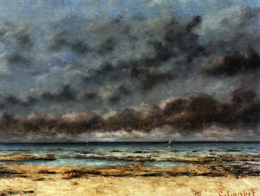 Calm Seas, vintage artwork by Gustave Courbet, A3 (16x12") Poster Print