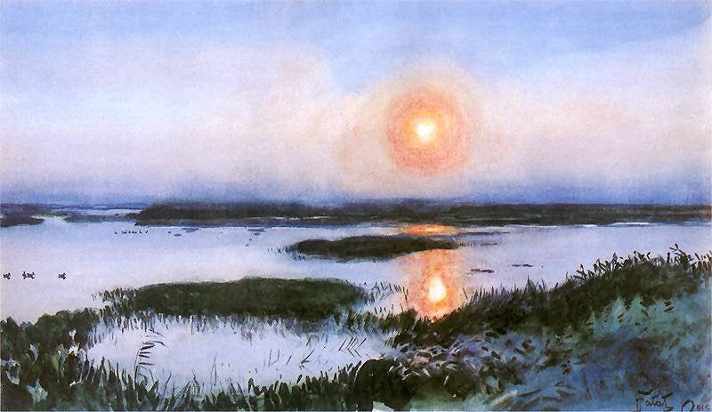 Sunset over Wetlands by Julian Falat,A3(16x12")Poster