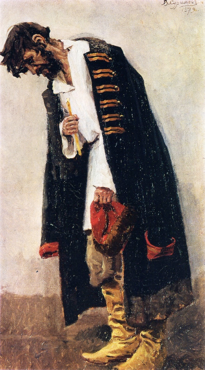 Stretlets Bidding Farewell to the People, vintage artwork by Vasili Ivanovich Surikov, 12x8" (A4) Poster