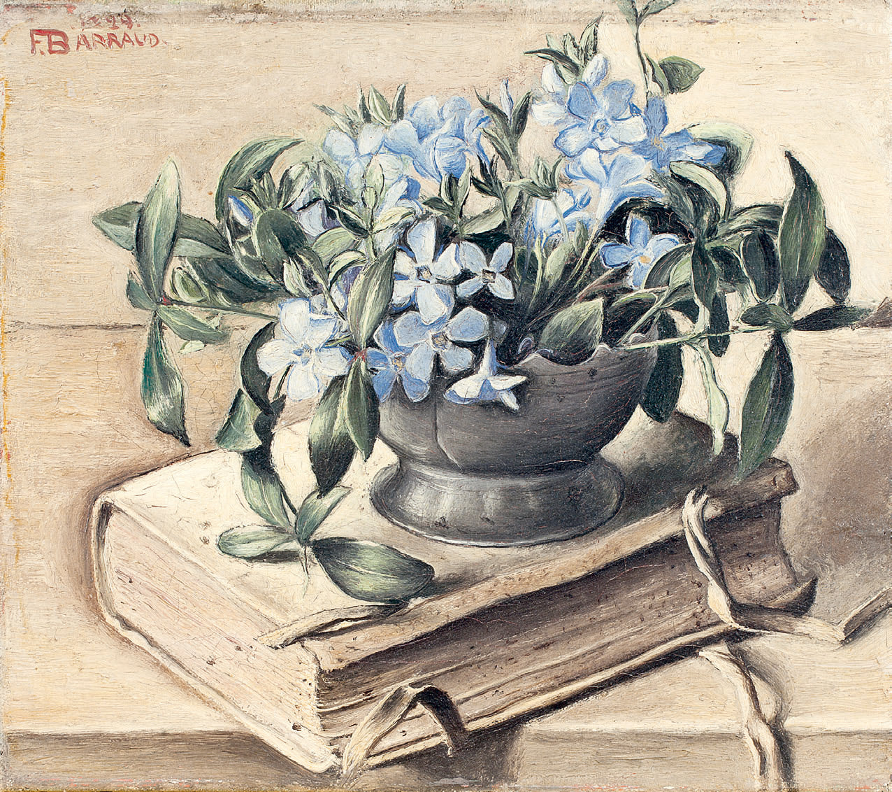 Periwinkles, vintage artwork by François-Emile Barraud, 12x8" (A4) Poster