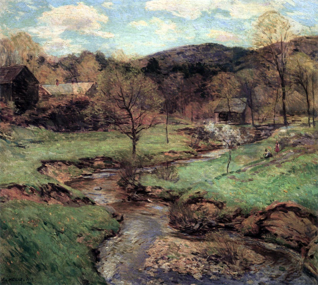 Joyous Maytime by Willard Leroy Metcalf,A3(16x12")Poster