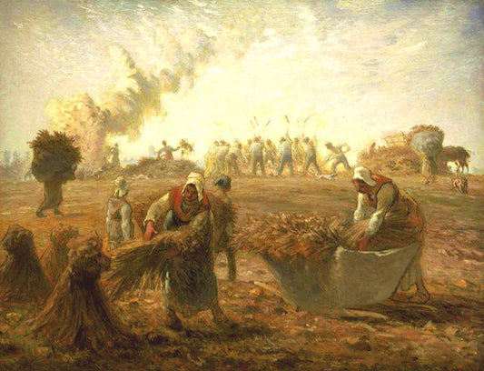 Buckwheat Harvest, Summer, vintage artwork by Jean-François Millet, A3 (16x12") Poster Print