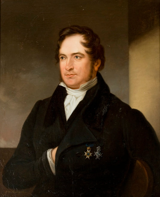 Portrait of Erik Gustaf Geijer, vintage artwork by Carl Vilhelm Nordgren, A3 (16x12") Poster Print