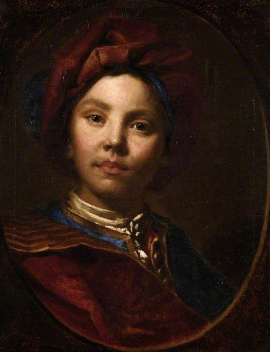 Boy in Red, vintage artwork by Giuseppe Ghislandi, 12x8" (A4) Poster