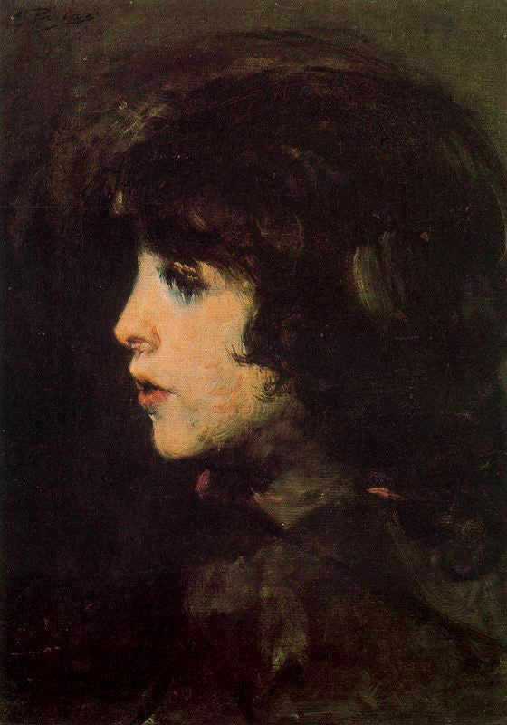 The Artist’s Son, vintage artwork by Ignacio Pinazo Camarlench, 12x8" (A4) Poster