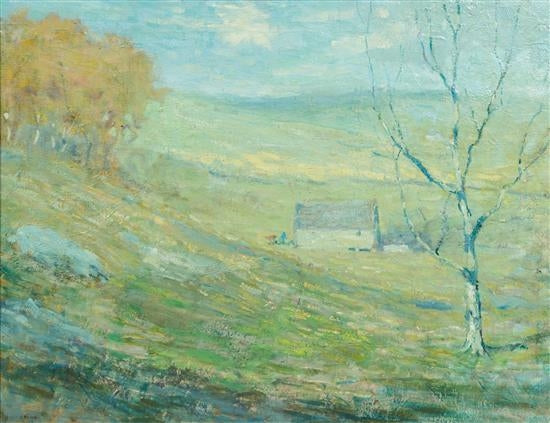Crown Valley, vintage artwork by Bruce Crane, 12x8" (A4) Poster
