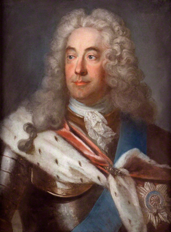 Portrait of James Waldegrave, vintage artwork by Gustaf Lundberg, 12x8" (A4) Poster