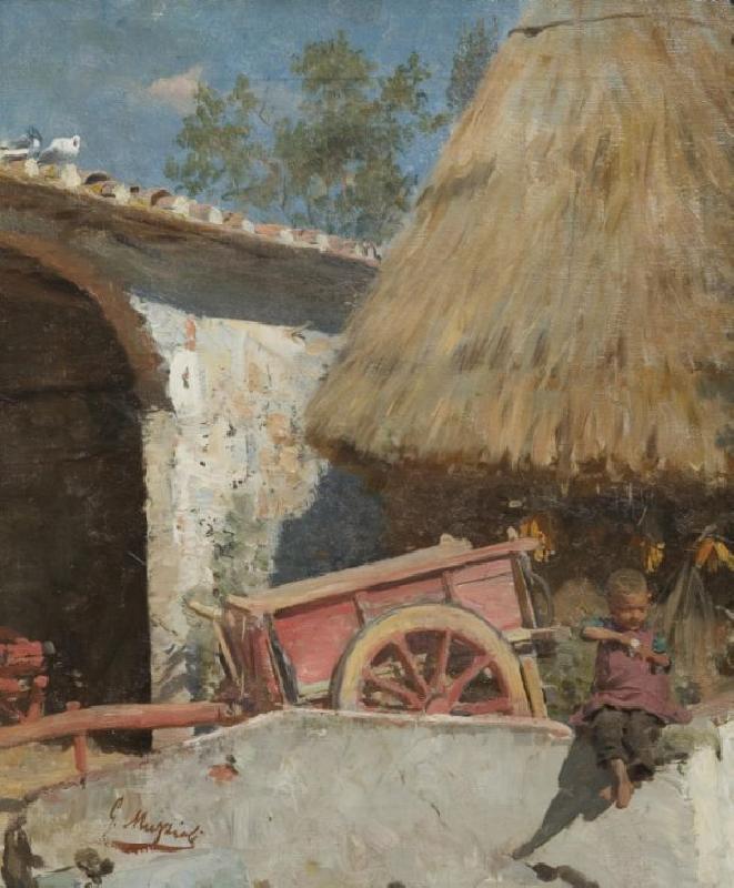 Pink Cart by Giovanni Muzzioli,A3(16x12")Poster