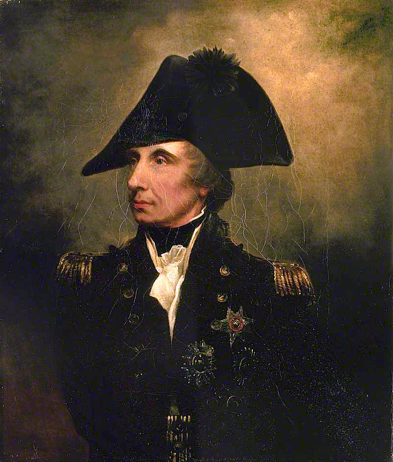 Vice-Admiral Horatio Nelson, 1st Viscount Nelson, vintage artwork by Arthur William Devis, 12x8" (A4) Poster