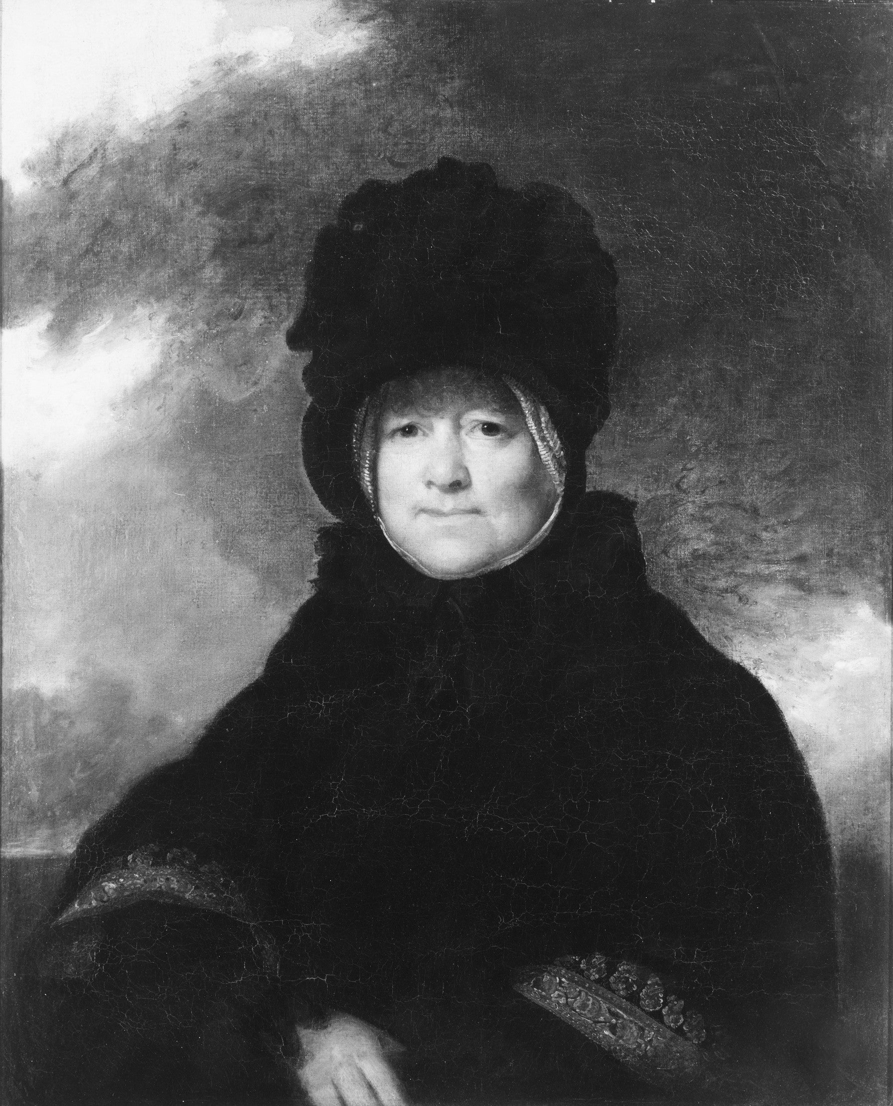 Mrs. William Thomas, vintage artwork by John Wesley Jarvis, 12x8" (A4) Poster