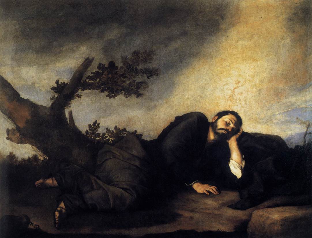 Jacob´s Dream, vintage artwork by Jusepe de Ribera, 12x8" (A4) Poster