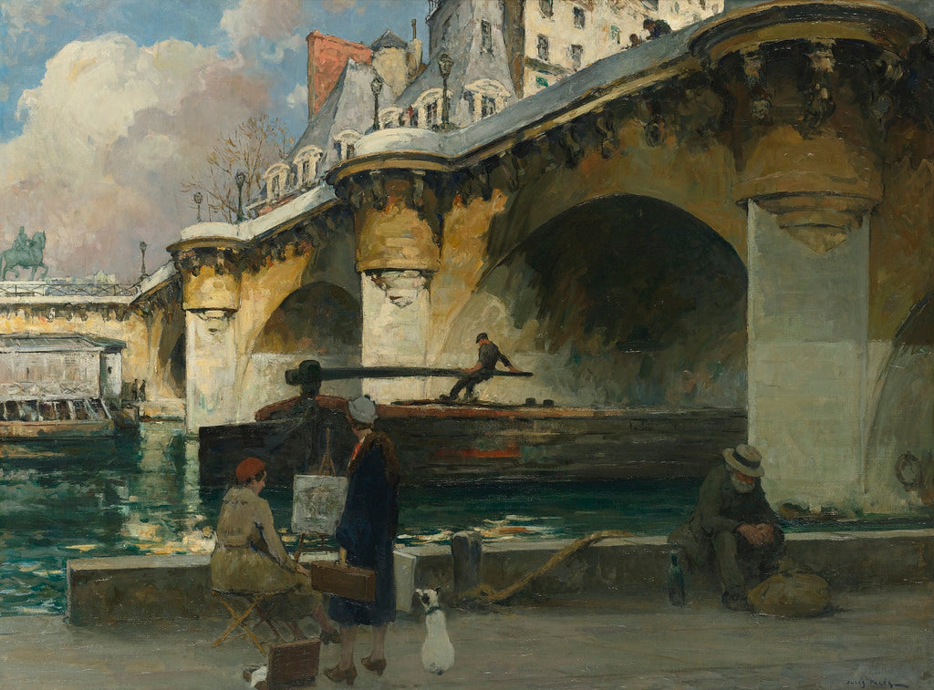 Le Pont Neuf by Jules Eugene Pages,A3(16x12")Poster