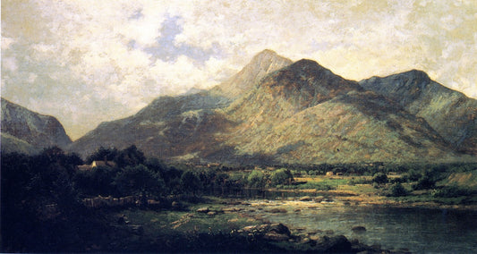 Near Wilmington Pass, Adirondacks, vintage artwork by John Bunyan Bristol, 12x8" (A4) Poster