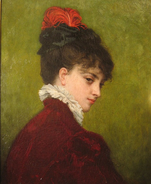 La Parisienne, vintage artwork by Leon Joseph Florentin Bonnat, 12x8" (A4) Poster