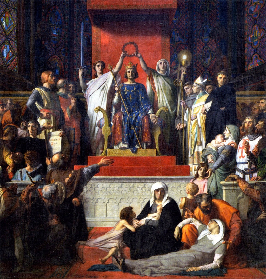 The Glorification of St. Louis, vintage artwork by Alexandre Cabanel, 12x8" (A4) Poster