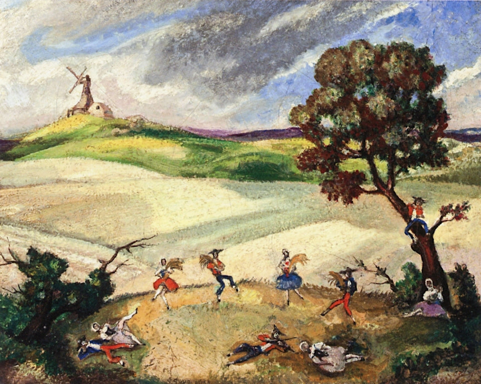  for 'La fille mal gardée' Act 2, Scene 3 by Sergei Sudeikin,16x12(A3) Poster