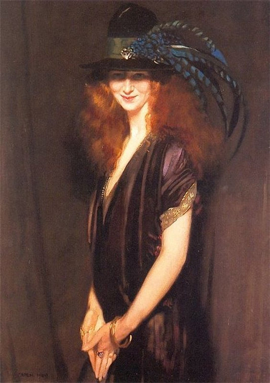  a picture of Miss Elvery by Sir William Orpen, R.A., R.H.A.,16x12(A3) Poster
