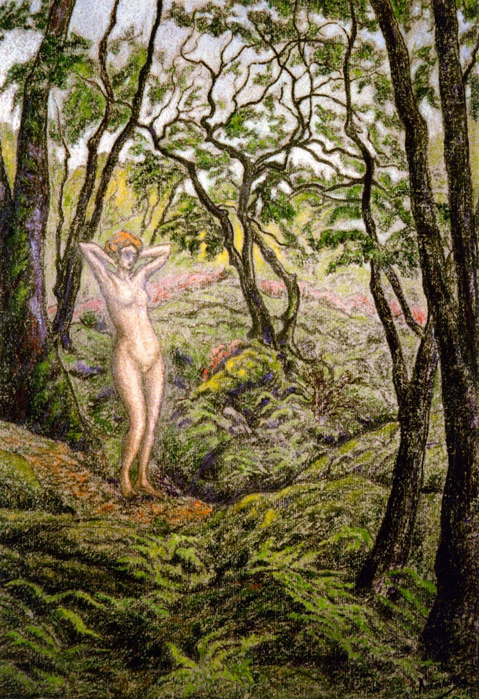 Nude in the Forest by Paul Ranson,A3(16x12