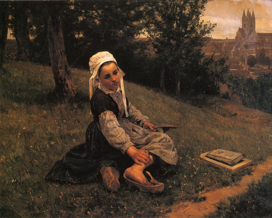 The Broken Sabot, vintage artwork by Henry Mosler, 12x8" (A4) Poster