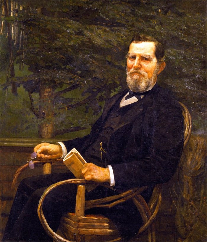 George Burnham, vintage artwork by Cecilia Beaux, 12x8