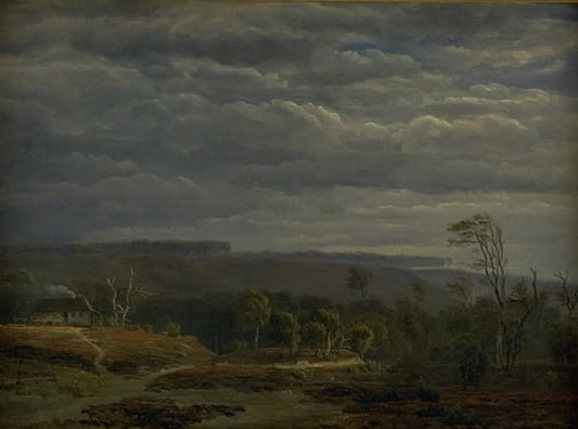 A View of a Wooded Landscape in Jutland, vintage artwork by Dankvart Dreyer, A3 (16x12") Poster Print