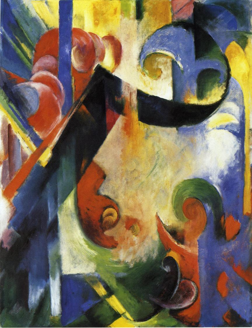 Broken Forms by Franz Marc,16x12(A3) Poster