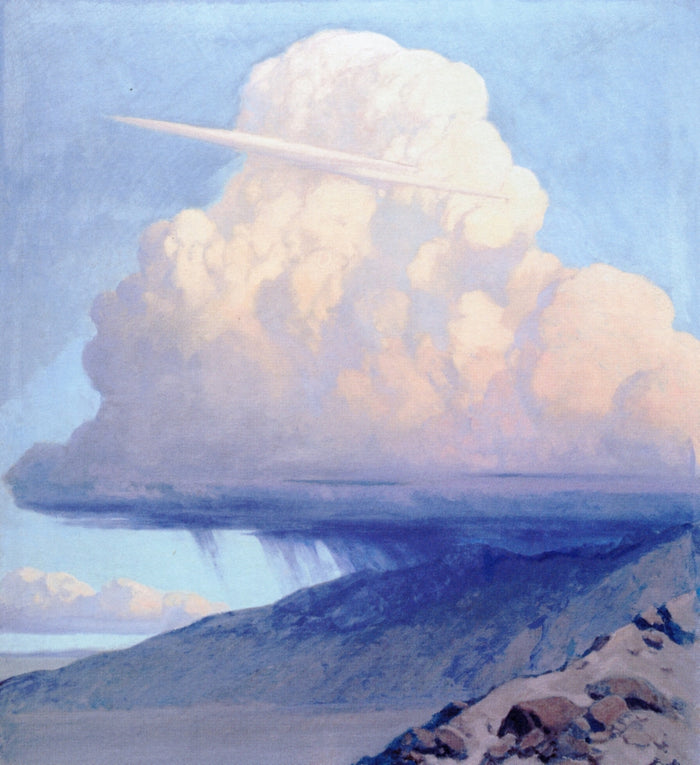 A Cloudburst by Fernand H. Lungren,A3(16x12