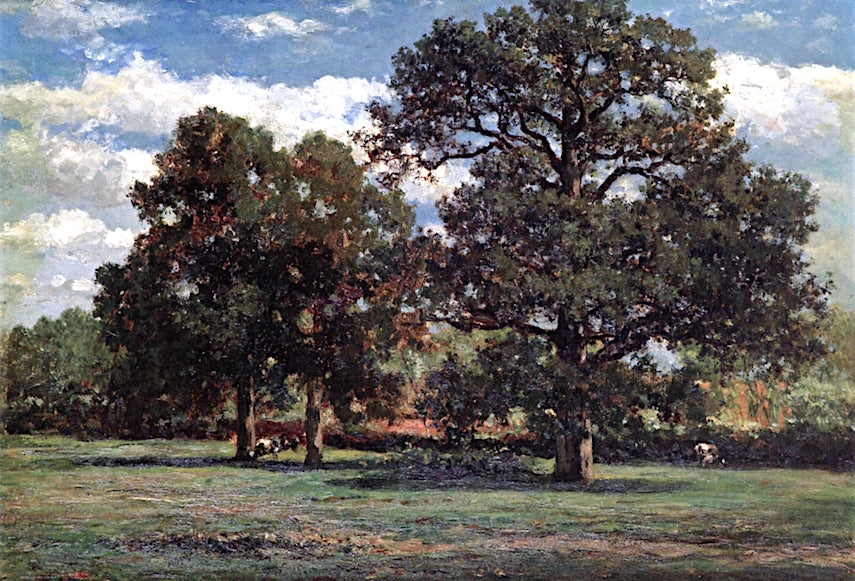 Group of Oaks at Lochem, vintage artwork by Willem Roelofs, 12x8" (A4) Poster