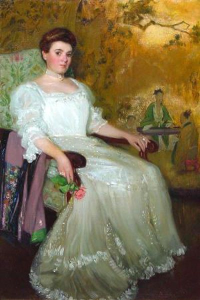 Portrait of a Boston Lady by Hermann Dudley Murphy,A3(16x12")Poster