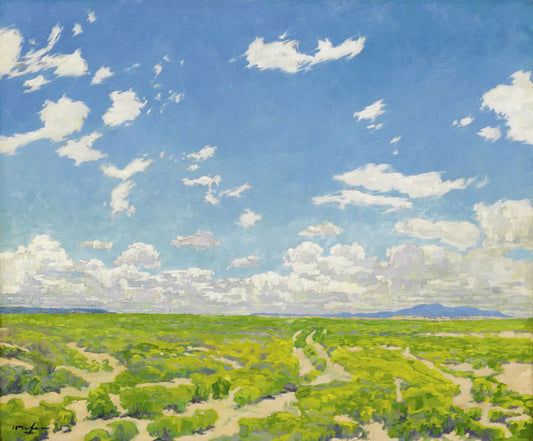 The American Desert, vintage artwork by Walter Ufer, 12x8" (A4) Poster