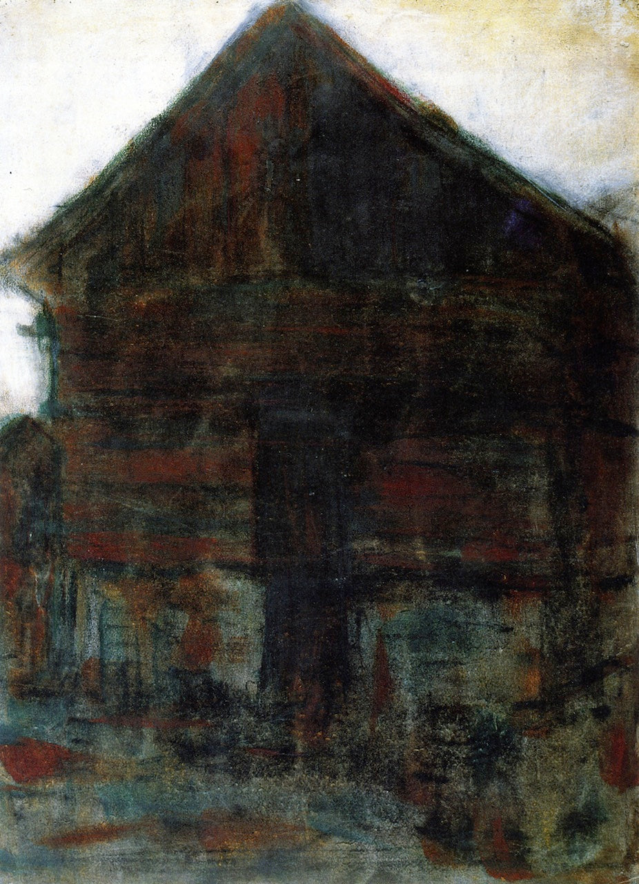 Black House, vintage artwork by Christian Rohlfs, 12x8" (A4) Poster