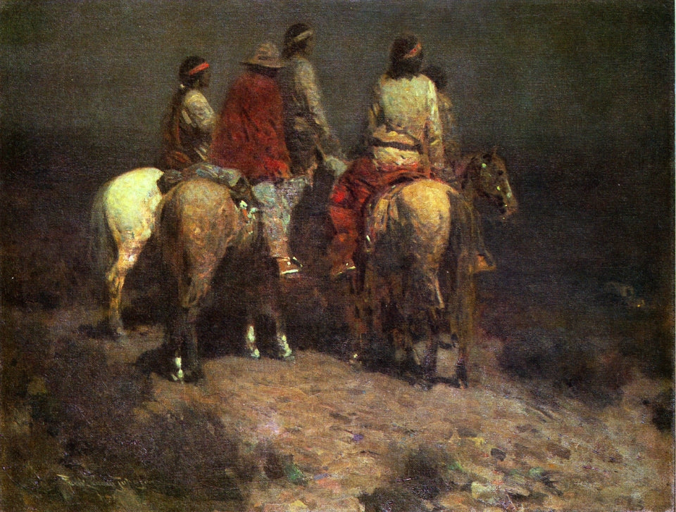 Camp of the Paleface by Frank Tenney Johnson,16x12(A3) Poster