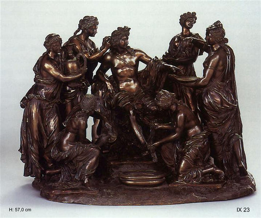 The Bath of Apollo, vintage artwork by François Girardon, 12x8" (A4) Poster