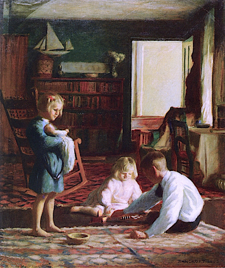 Nancy (Anna), Tom and John, vintage artwork by Milton Bancroft, 12x8" (A4) Poster
