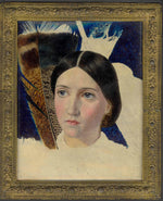 Christina Rossetti, vintage artwork by John Edward Brett, A.R.A., 12x8" (A4) Poster