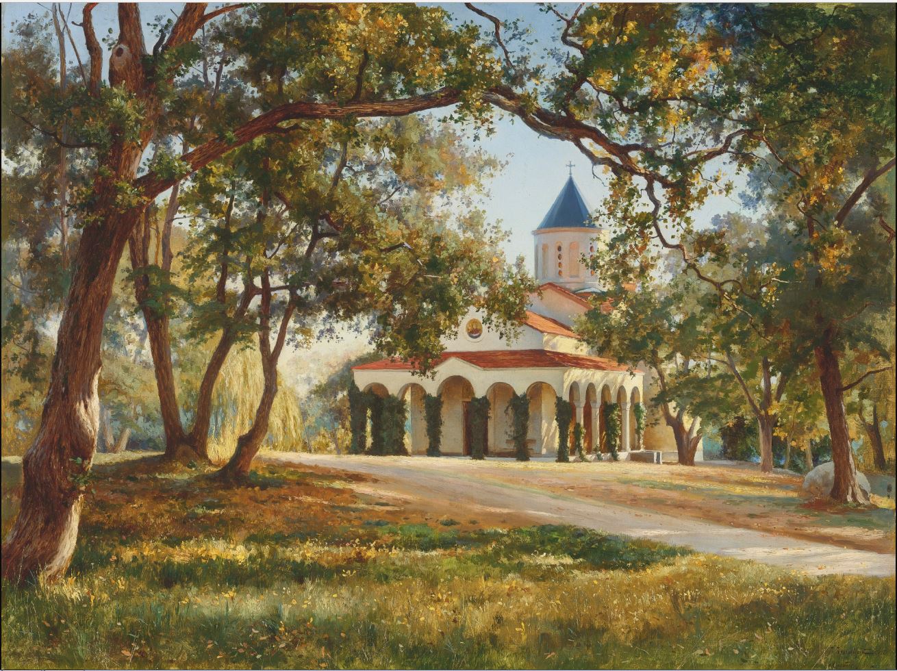 tercession of Our lady, Oreanda, Crimea by Iosif Krachkovsky,A3(16x12")Poster