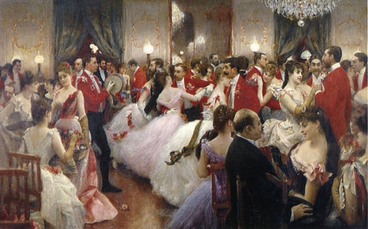 A Hunt Ball by Julius LeBlanc Stewart,A3(16x12")Poster