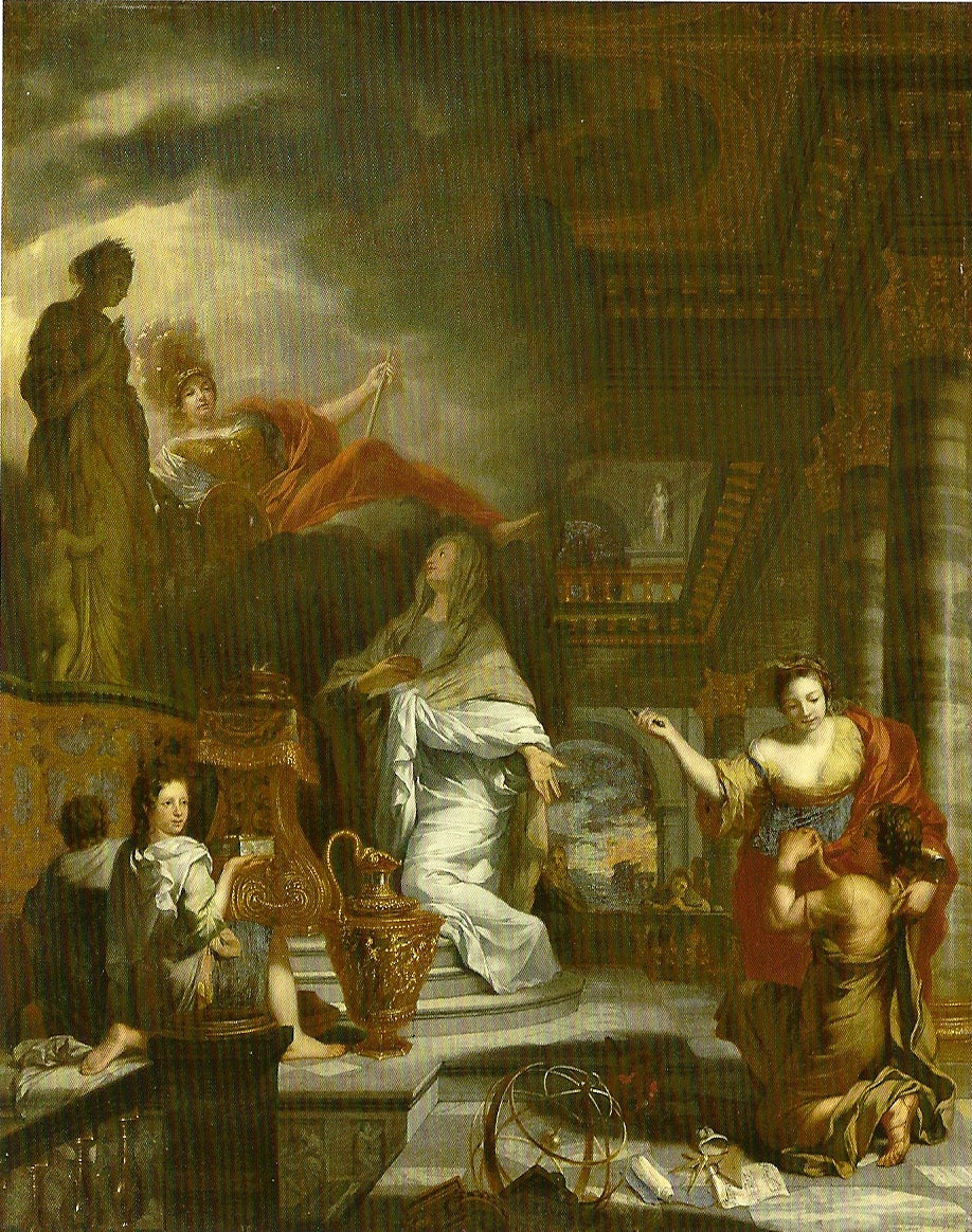 The Temple of Virtue, vintage artwork by Gerard de Lairesse, 12x8" (A4) Poster