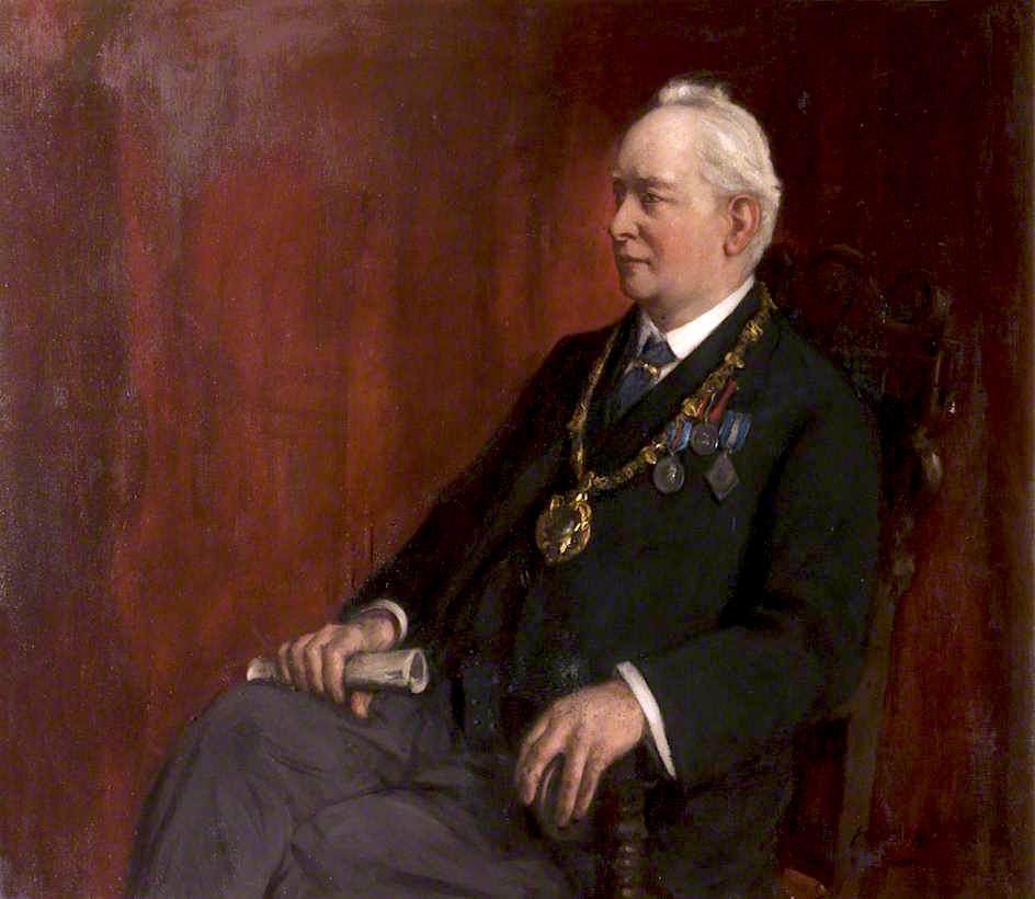 John D. Dixon, JP, Provost of Markinch, vintage artwork by Robert Gemmell Hutchison R.S.A. R.S.W., 12x8" (A4) Poster