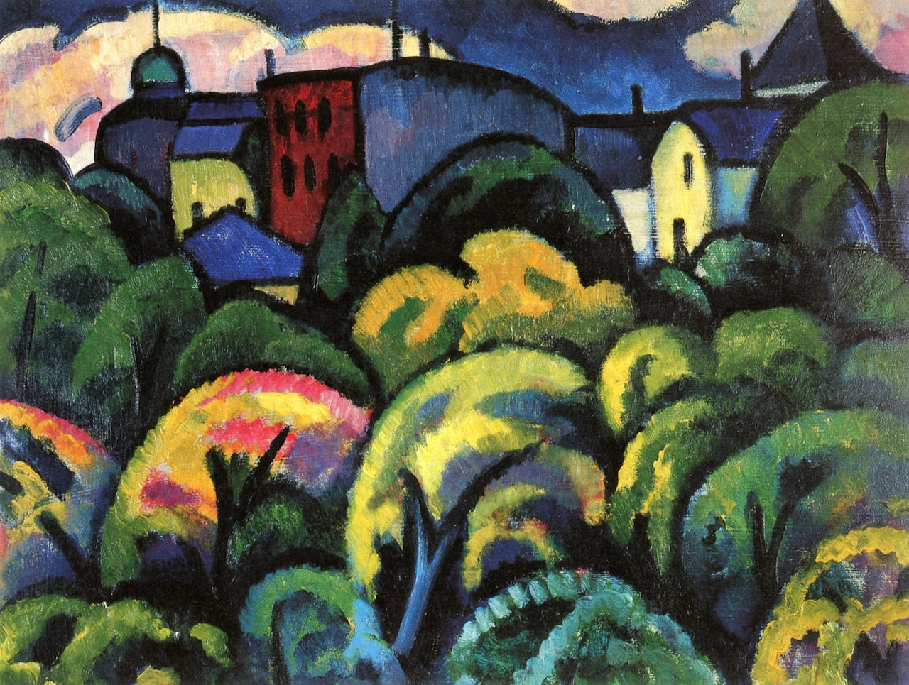 The Old Garden in Barmen by Adolf Erbslöh,16x12(A3) Poster