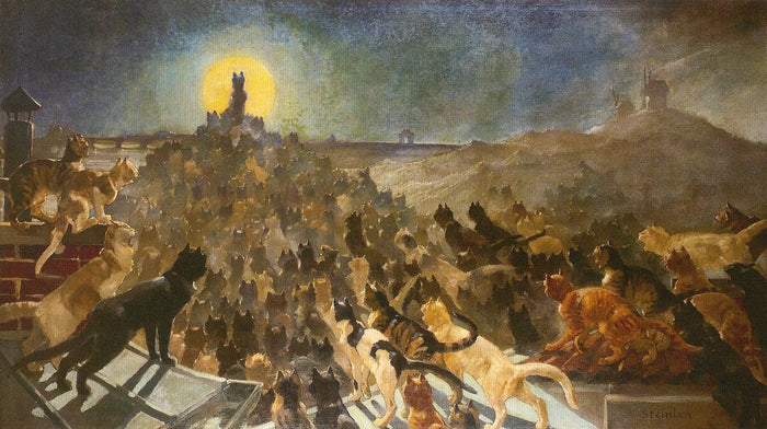 The Apotheosis of the Cats by Theophile-Alexandre Steinlen,A3(16x12