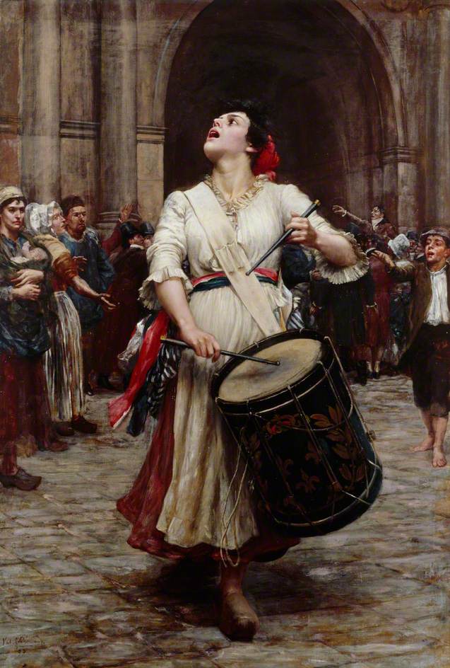 La Revolution, vintage artwork by Valentine Cameron Prinsep, 12x8" (A4) Poster